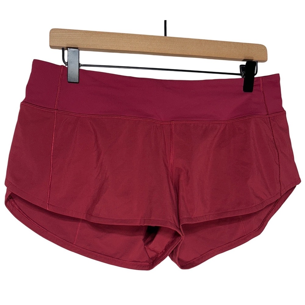 Lululemon Speed Up Low-Rise Lined Short Dark Red Berry Women's Size 8
